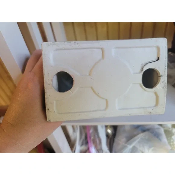 Christmas Holiday Fireplace Porcelain Decor‎ Candle Holder - Picture 5 of 5